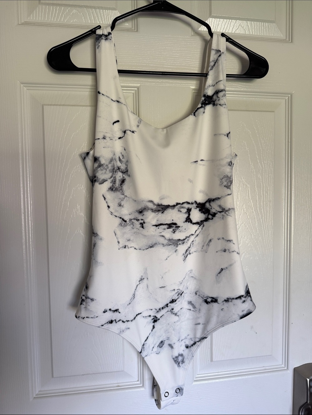 Express Body Contour Marble Bodysuit Sz M